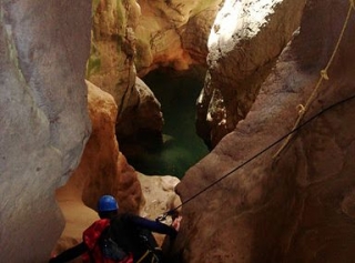 Descendiendo el baranco